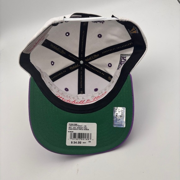 Mitchell and Ness Los Angeles Kings Hockey Snapback Pro Crown Fit Cap Hat - Picture 6 of 9
